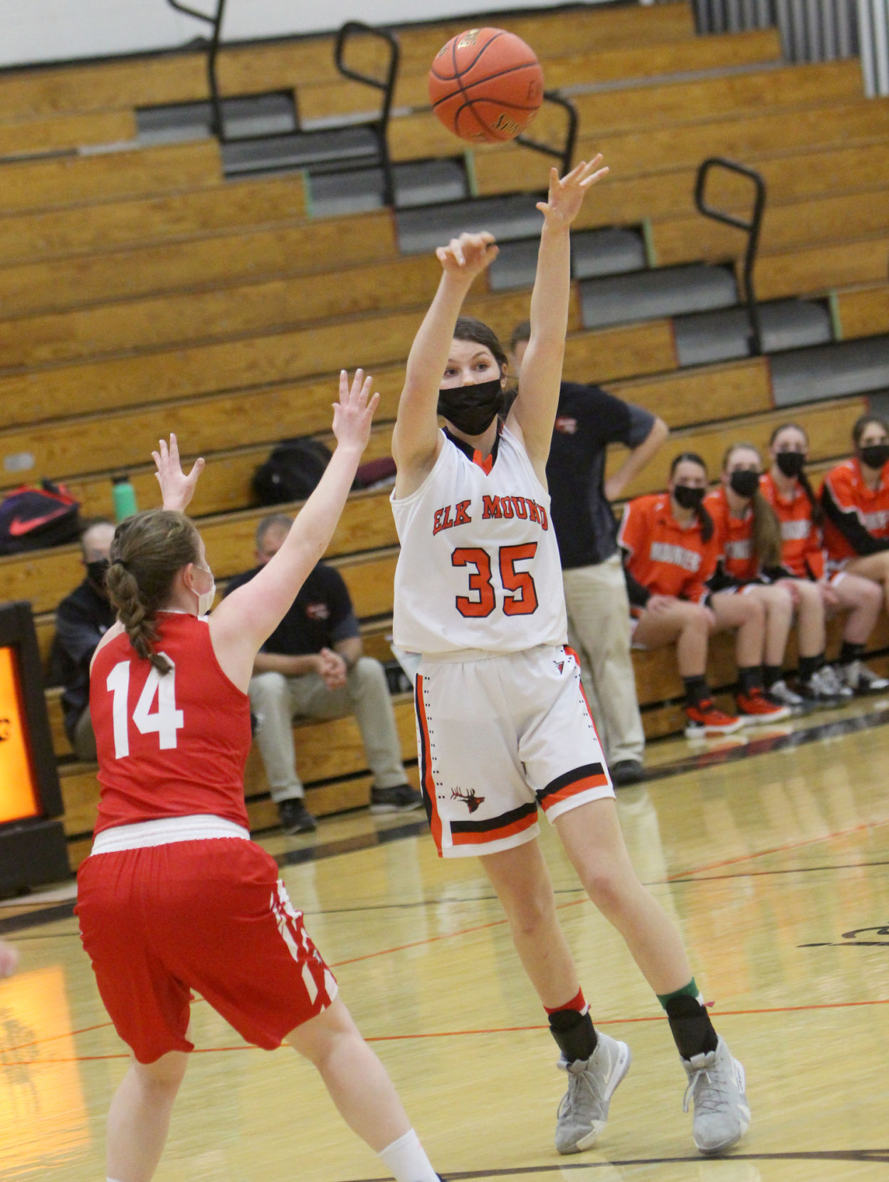 Colfax at Elk Mound girls basketball 1-25-21